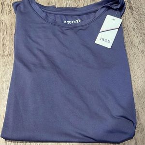 Women’s IZOD Grey Short Sleeve Top With Sheer Bottom